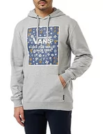 Bluzy męskie - Vans Męska bluza z kapturem w pudełku, szary wrzos, L, wrzos szary, L - miniaturka - grafika 1