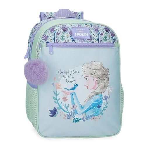 Disney Close To The Heart Frozen Plecak szkolny adaptacyjny do wózka Wielobarwny 27x33x11 cm Poliester by Joumma Bags, Biały, Talla única, Plecak szkolny z możliwością dostosowania do wózka