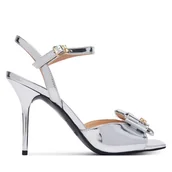 Sandały damskie - Sandały LOVE MOSCHINO JA16069G0OJE090B Srebrny - miniaturka - grafika 1