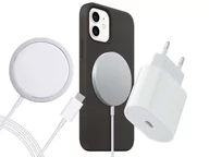 Lampy pozostałe - Ładowarka indukcyjna Alogy do MagSafe bezprzewodowa 20W do iPhone 12/13/ PRO / MAX/ MINI + ładowarka sieciowa - miniaturka - grafika 1