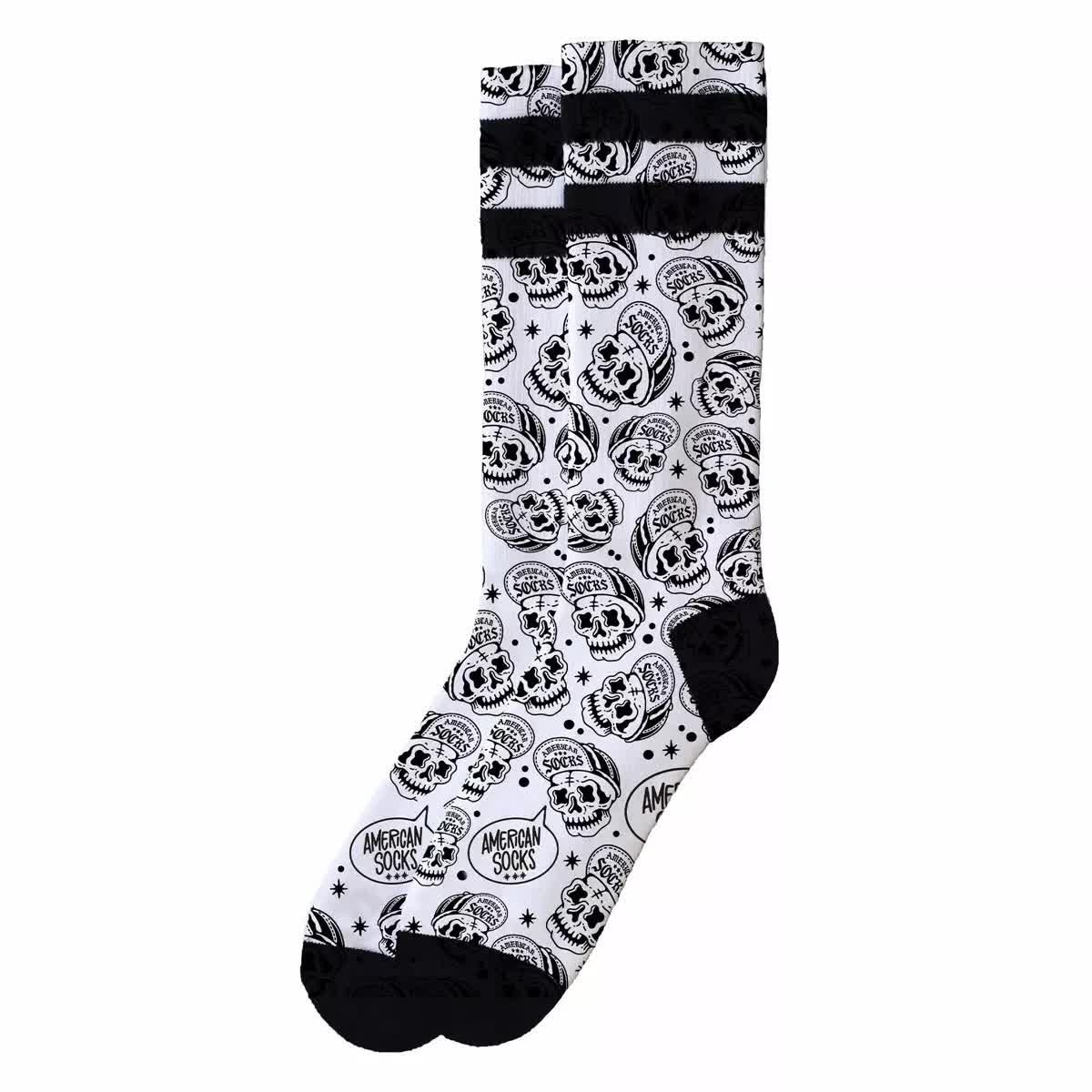 Skarpetki American Socks Skater Skull Mid High-40-44