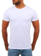 Koszulki męskie - Wyprzedaż Męska koszulka 0001 Geffer - biała - Risardi - miniaturka - grafika 1