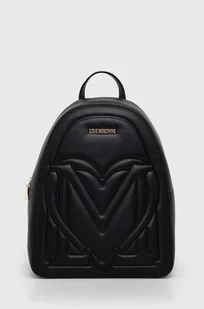 Love Moschino plecak damski kolor czarny mały gładki - Plecaki - miniaturka - grafika 1
