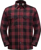 Koszule męskie - Jack Wolfskin Męska koszula Whiteville, Cordovan Red Checks, XXL - miniaturka - grafika 1