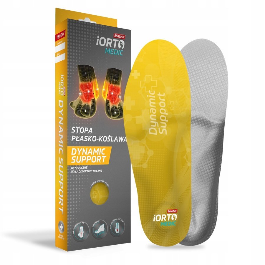 MAZBIT wkładki na koślawość pięt stopa płasko-koślawa 5mm DYNAMIC SUPPORT36