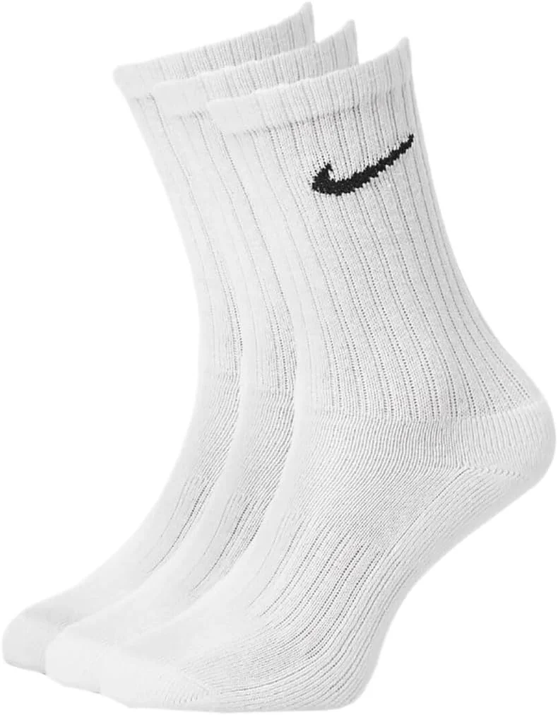 Nike Skarpety unisex Everyday Cush Crew 3 pary rozmiar S białe