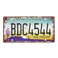 Dekoracje domu - Tablica Rejestracyjna Z Usa Metalowa Arizona 2 - miniaturka - grafika 1