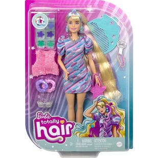Lalka Barbie Totally Hair Gwiazdki HCM88 - Lalki dla dziewczynek - miniaturka - grafika 1