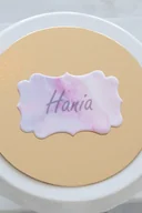 Dekoracje i nakrycia stołu na imprezę - Tabliczka na Tort Imię Literki Napis WZÓR 5 - miniaturka - grafika 1