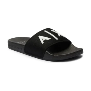 Armani Exchange Klapki - Klapki i japonki męskie - miniaturka - grafika 1