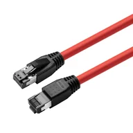 Kable - Cat8.1 S/Ftp 1,5M Czerwony Ekranowany Lszh,Awg 24 - miniaturka - grafika 1