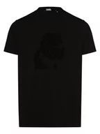 Koszulki męskie - KARL LAGERFELD - T-shirt męski, czarny - miniaturka - grafika 1