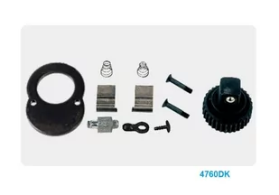 GRZECHOTKA MINI 1/2" 64 ZĘBY 120mm UCHWYT GUMOWY King Tony - Klucze i nasadki - miniaturka - grafika 2