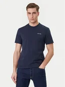 Koszulki męskie - Calvin Klein T-Shirt Micro Logo LV04LC255G Granatowy Regular Fit - miniaturka - grafika 1