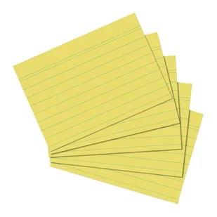 Herlitz 1150614 karta katalogowa Żółty 1 szt. - Teczki i skoroszyty - miniaturka - grafika 1