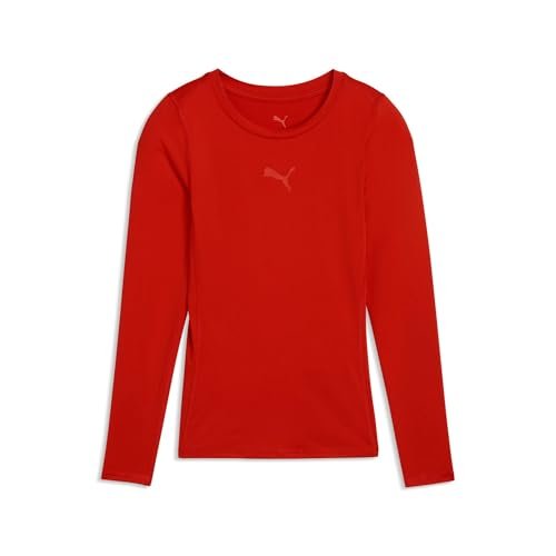 PUMA TeamLIGA26 Koszulka Baselayer LS Jr, 128, czerwona