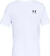 Koszulki męskie - Under Armour Koszulka męska Sportstyle Left Chest Tee biała rozmiar M 1326799-100 - miniaturka - grafika 1
