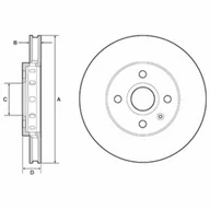 Tarcze hamulcowe - Delphi TARCZA HAMULCOWA VW - miniaturka - grafika 1