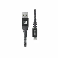 Inne akcesoria audio-wideo - SWISSTEN Kevlarowy kabel do ładowania USB Lightning, 1,5 m - miniaturka - grafika 1
