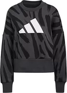 Bluzy damskie - adidas W FI FF Crew Bluza damska, Multco/Carbon/Czarny, M - miniaturka - grafika 1