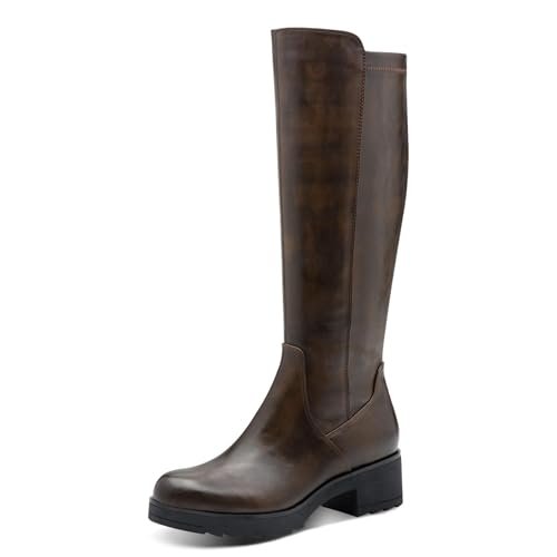 Marco Tozzi Damskie 2-25606-41 modne kozaki, Mocca, 41 EU, Mocca, 41 EU