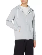 Bluzy męskie - Nike Męska bluza M Nsw Modern Hoodie Fz Flc Sweatshirt szary Lt Smoke Grey/Ice Silver/White/(White) XL - miniaturka - grafika 1