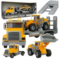 Samochody i pojazdy dla dzieci - SAMOCHÓD TIR CIĘŻARÓWKA Z NAPĘDEM AUTO KOPARKA ZESTAW ŚWIATŁA DŹWIĘKI 55 CM Z2220 - miniaturka - grafika 1