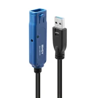 Kable komputerowe i do monitorów - Lindy 43362 kabel USB USB 3.2 Gen 1 (3.1 Gen 1) 30 m USB A Czarny, Niebieski - miniaturka - grafika 1