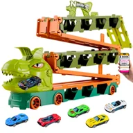 Samochody i pojazdy dla dzieci - DINOZAUR TRUCK Z TOREM PREZENT DLA CHŁOPCA 3+ ZESTAW WYŚCIGOWY 24 ELEMENTY + EBOOK-3 - miniaturka - grafika 1