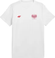 Koszulki męskie - 4f Koszulka kibica RL9 4F R4L21-TSM950 R4L21-TSM950 biały L - miniaturka - grafika 1
