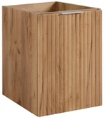 Szafki łazienkowe - Szafka ryflowana pod umywalkę dąb craft złoty 40 cm E1-E59 - miniaturka - grafika 1