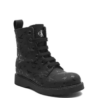 Buty dla dziewczynek - CALVIN KLEIN JEANS Botki | z dodatkiem skóry - miniaturka - grafika 1
