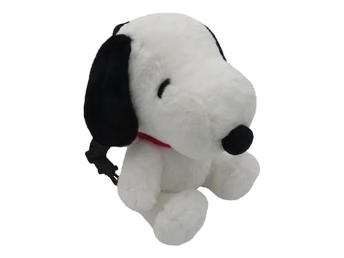 CyP Brands Snoopy Plecak Torba Pluszowy Plecak Pluszowy Kolor Biały Oficjalny Produkt, biała, Estandar