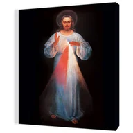 Ikony i obrazy sakralne - Obraz religijny na płótnie Jezus Miłosierny - miniaturka - grafika 1