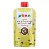 Desery dla dzieci - SALVEST PÕNN BIO Banan z jagodami i płatkami zbóż, 110 g - miniaturka - grafika 1