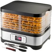 Suszarki do grzybów, owoców i warzyw - Suszarka Do Grzybów Owoców Warzyw Ziół Duża Tacki + Maty Sita Nóż Szczypce - miniaturka - grafika 1