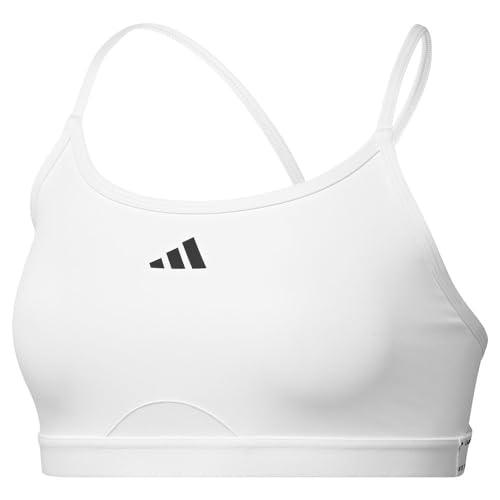 adidas Damski biustonosz AeroReact Training 3Stripes Bra, XL biały
