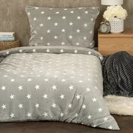 Pościel - 4Home Pościel z mikroflaneli Stars grey , 140 x 200 cm, 70 x 90 cm - miniaturka - grafika 1