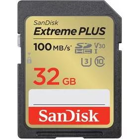 Karta pamięci SanDisk SDHC Extreme Plus 32GB UHS-I U3 (100R/60W) (SDSDXWT-032G-GNCIN) - Karty pamięci - miniaturka - grafika 1