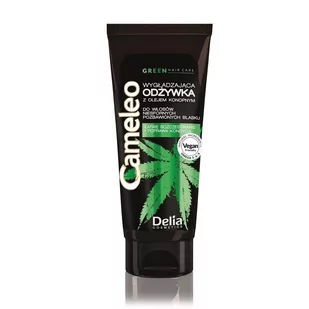 Delia Cameleo Green Hair Care Wygładzająca Odżywka Z Olejem Konopnym Do Włosów Niesfornych, Pozbawionych Blasku 200ml - Odżywki do włosów - miniaturka - grafika 1