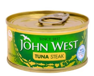 John West Tuna Steak in Sunflower Oil    80g - Konserwy i dania rybne - miniaturka - grafika 1