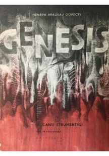 Genesis Tom II Canti strumentali - Książki o kulturze i sztuce - miniaturka - grafika 1
