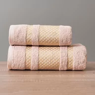 Ręczniki - Ręcznik Lionel kolor pudrowy ze złotą bordiurą LIONEL/RB0/019/050090/1 - miniaturka - grafika 1