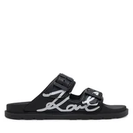 Klapki i japonki damskie - Klapki KARL LAGERFELD Kondo Tred KL80972 Czarny - miniaturka - grafika 1