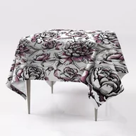 Obrusy i serwetki - Do kuchni obrus na stół gładki Róże 150x150 wzór, Fabricsy - miniaturka - grafika 1