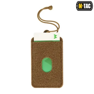 M-Tac - Panel na naszywki z kieszenią na karty ID ze smyczą - Coyote - 10118005 - Odzież taktyczna i umundurowanie - miniaturka - grafika 5