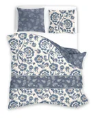 Pościel - Faro, Pościel satyna bawełniana, 160x200+2x70x80 cm, Pure Sateen, Etniczne kwiaty - miniaturka - grafika 1