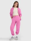 Spodnie i spodenki dla dziewczynek - 4F Spodnie dresowe joggery dziewczęce - różowe 122 (6-7 lat) - miniaturka - grafika 1