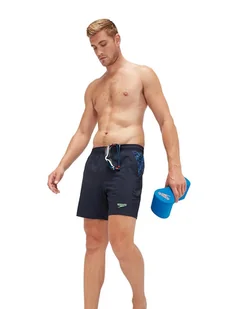 Speedo Szorty kąpielowe "Eco Xpress" w kolorze granatowo-błękitnym - Kąpielówki męskie - miniaturka - grafika 1