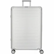 Walizki - Travelite Duża Twarda Walizka Next 79949-56 Srebrny - miniaturka - grafika 1